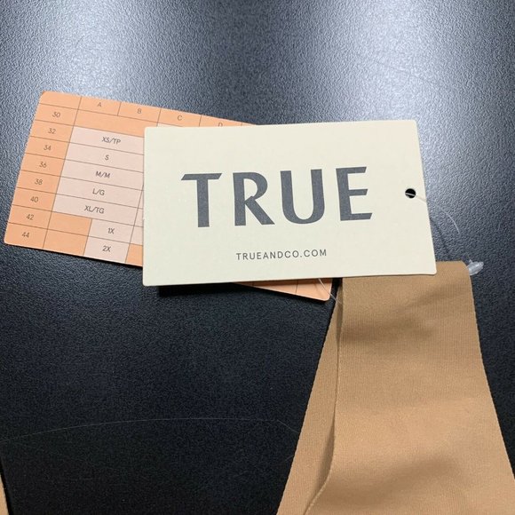 True & Co Body Lift V Neck Bra Bronzed Brown Nude - Picture 3 of 5